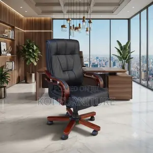 Office Chairs; Modern Bliss Leather Office Boss Chair With High Back