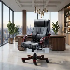 Office Chairs; Modern Bliss Leather Office Boss Chair With High Back