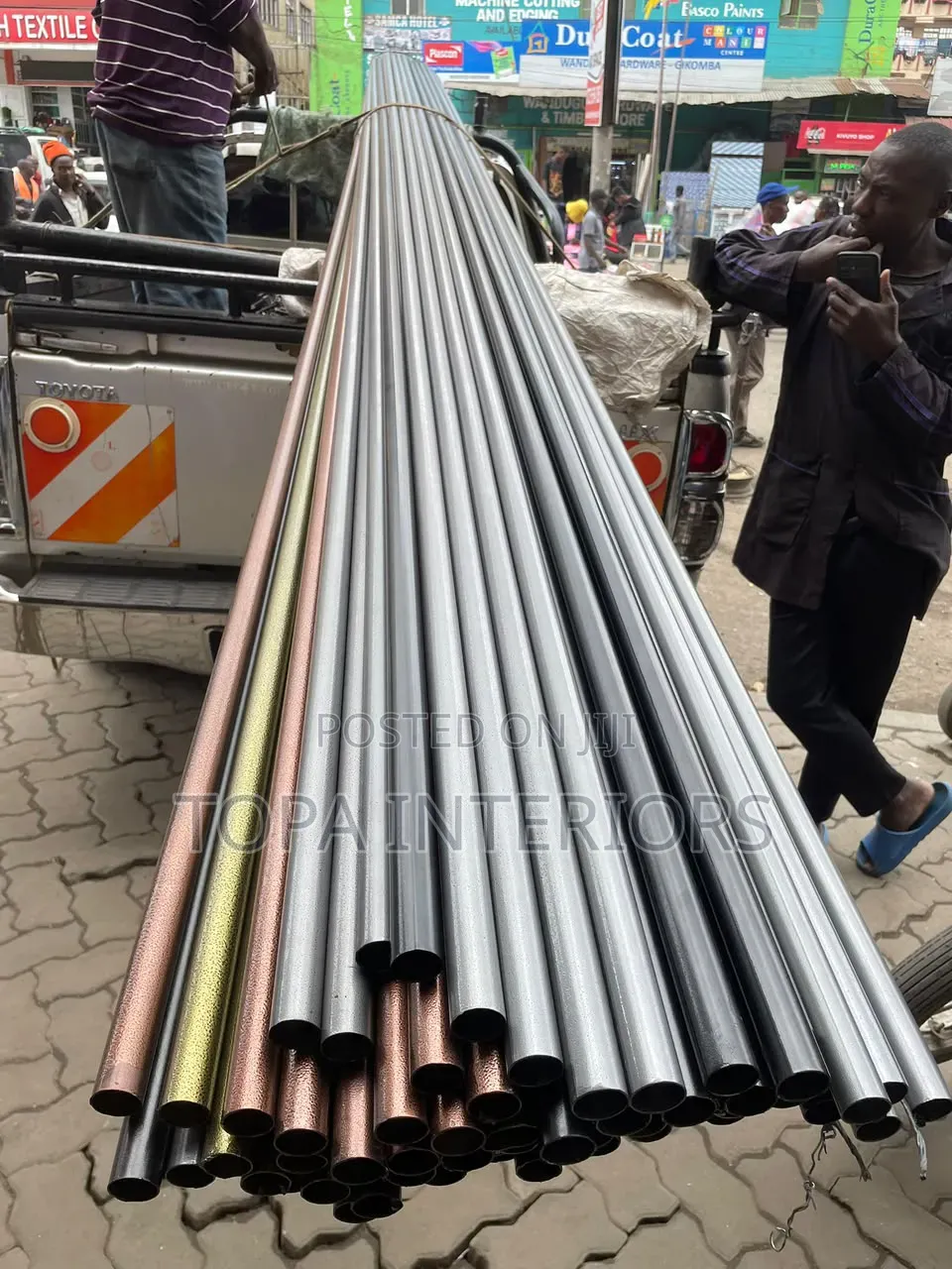 Supply and Installation of Locally Fabricated Jua Kali Curtain Rods