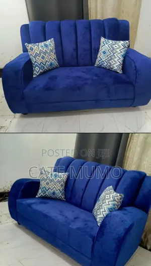 Blue 3 and 2 Seater Sofa Set