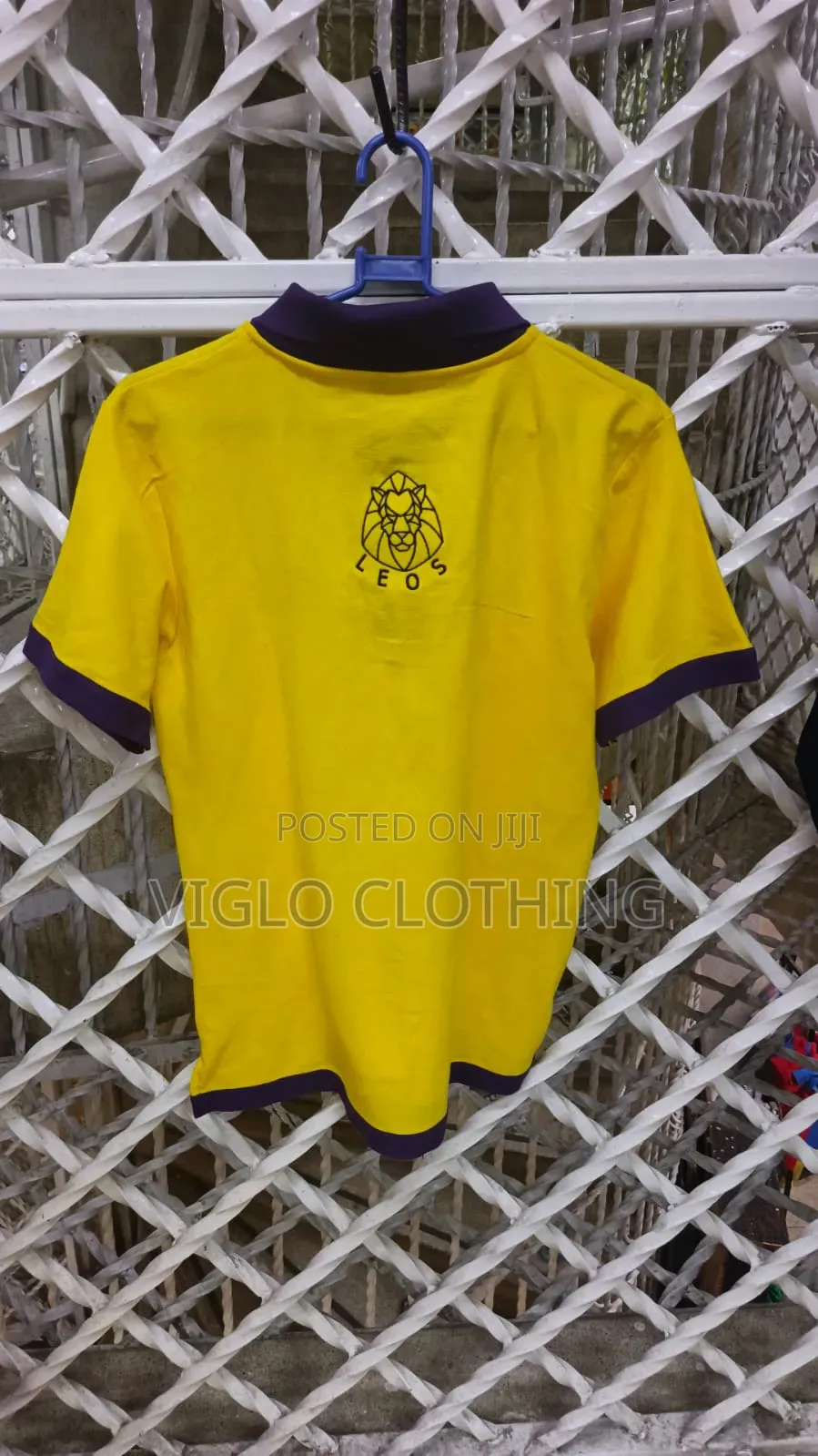 Locally Manufactured Yellow Purple Branded Poloshirts