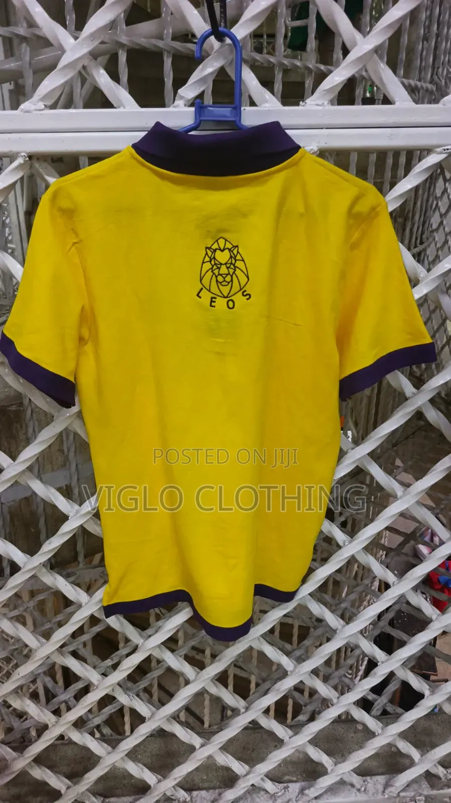 Locally Manufactured Yellow Purple Branded Poloshirts