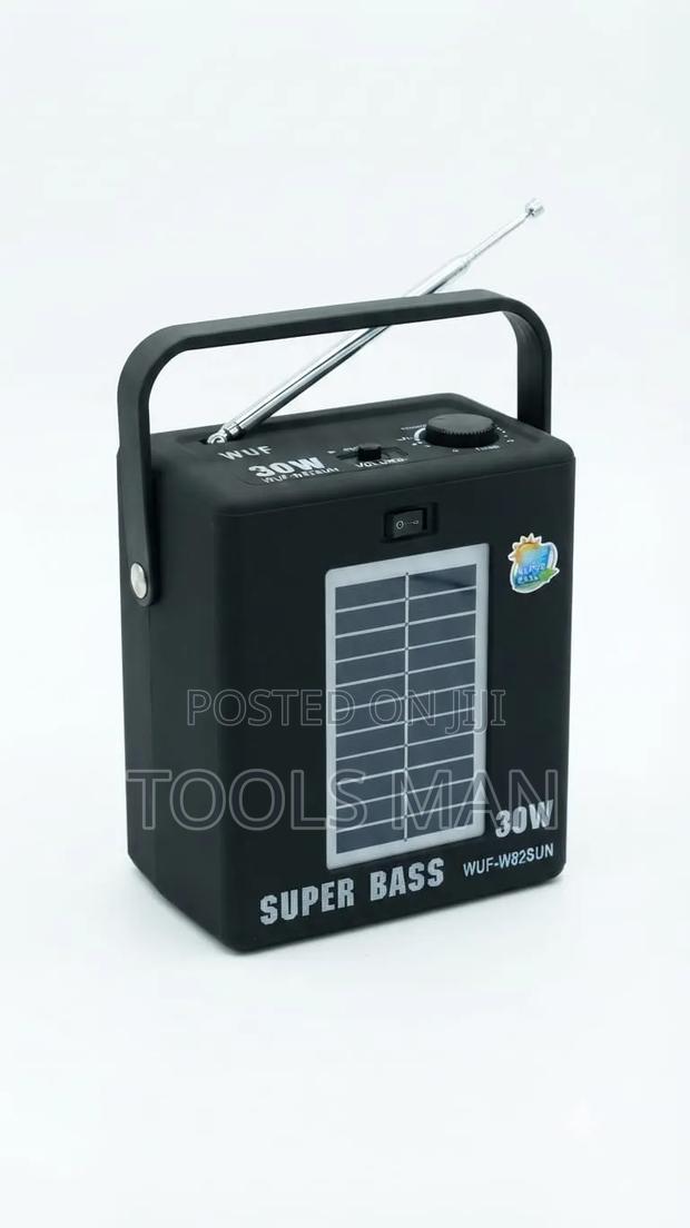 WUF 30W Super Bass Solar Portable FM Radio Speaker W82SUN.