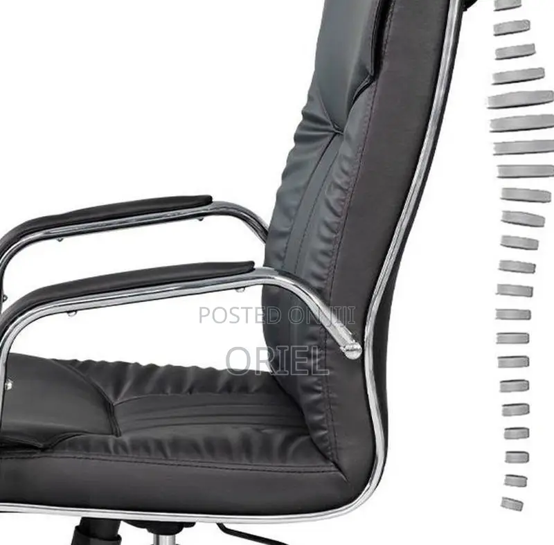 Office Chair : Sturdy Frame Executive Leather Visitor Office Chair