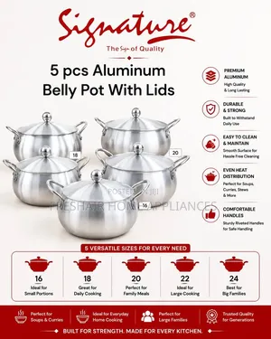 8pcs Aluminum Milk Pan Set With Lid