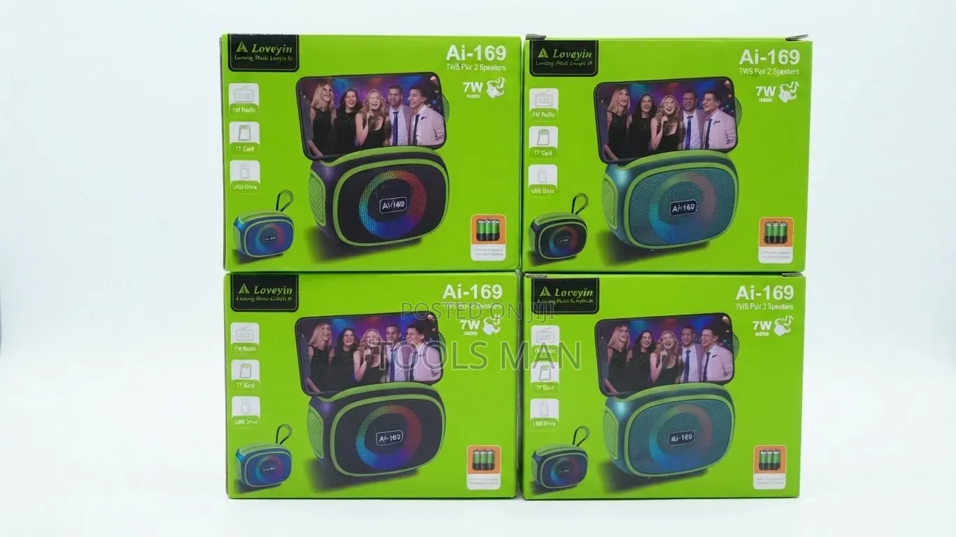 Loveyin Ai-169 7W Portable Wireless Bluetooth Speaker With Phone Stand