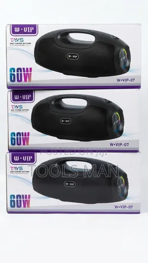 W-Vip 60W Portable Bluetooth Speaker TWS Wireless Soundbar.
