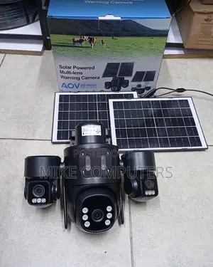 4G Triple Lens Solar CCTV Camera Kenya | 16000mAh Battery | No WiFi