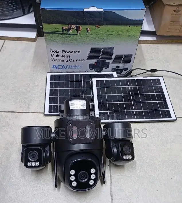 4G Triple Lens Solar PTZ Camera Dual Solar Panel Hieasy