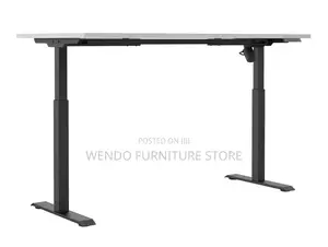 Office Desk; 1.2 Meter White Electric Desk With Flexible Stand Height