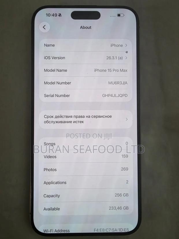 Apple iPhone 15 Pro Max 256 GB Silver - thumbnail 2