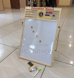 2 Sided Magnetic Whiteboard for Spelling Drawing With  Abacus