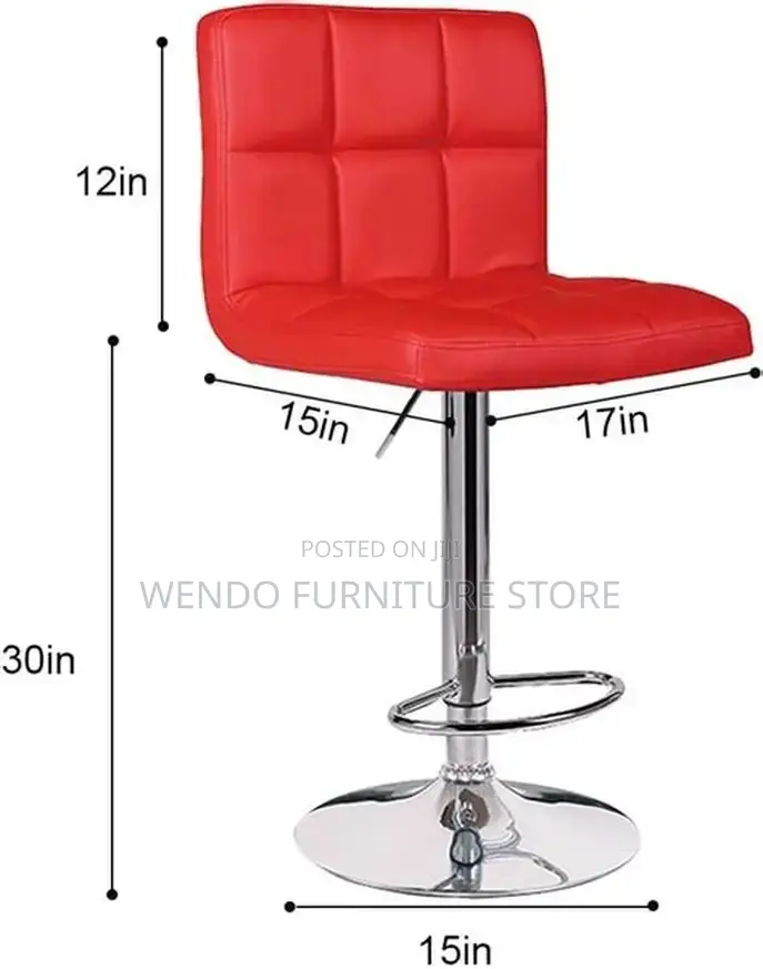 Barstools; Red Reclining Home Office Barstool Seats