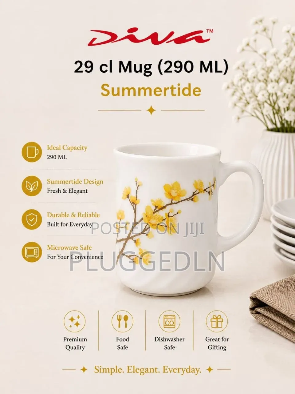 Glass Mugs(290ml)Box
6 Sets(36pcs)