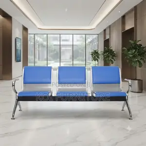 Office Benches; Three Seaters Leather Reception Office Conference Seat
