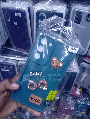 Dark Green Phone Case With a "Baby" Text Decal- Samsung Galaxy A25,