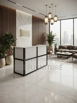 Reception Desk; 1.6 Meters Workspace Reception Desk