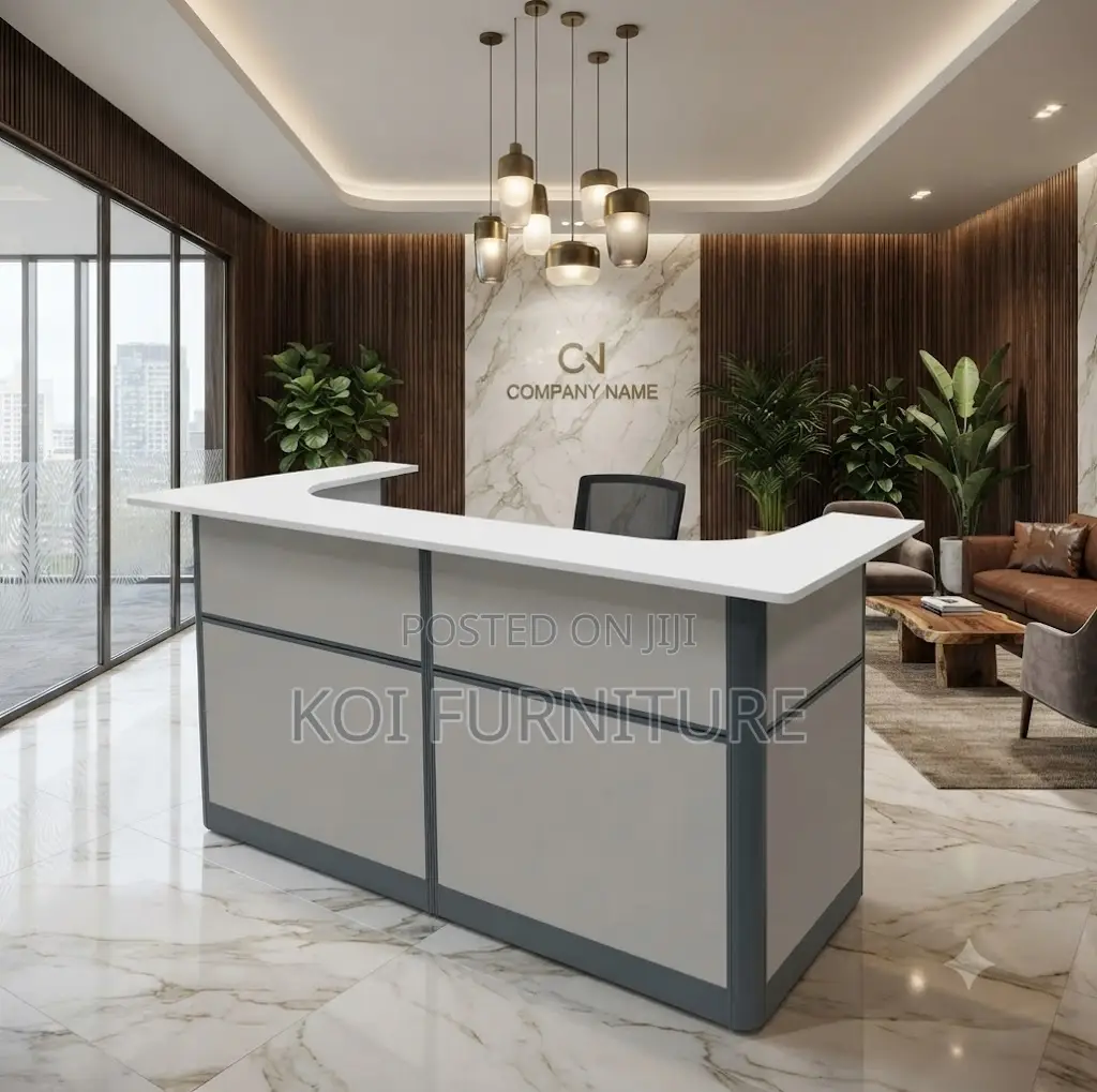 Reception Desk; 1.6 Meters Workspace Reception Desk