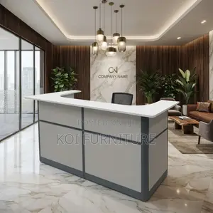 Reception Desk; 1.6 Meters Workspace Reception Desk