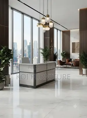 Reception Desk; 1.6 Meters Workspace Reception Desk