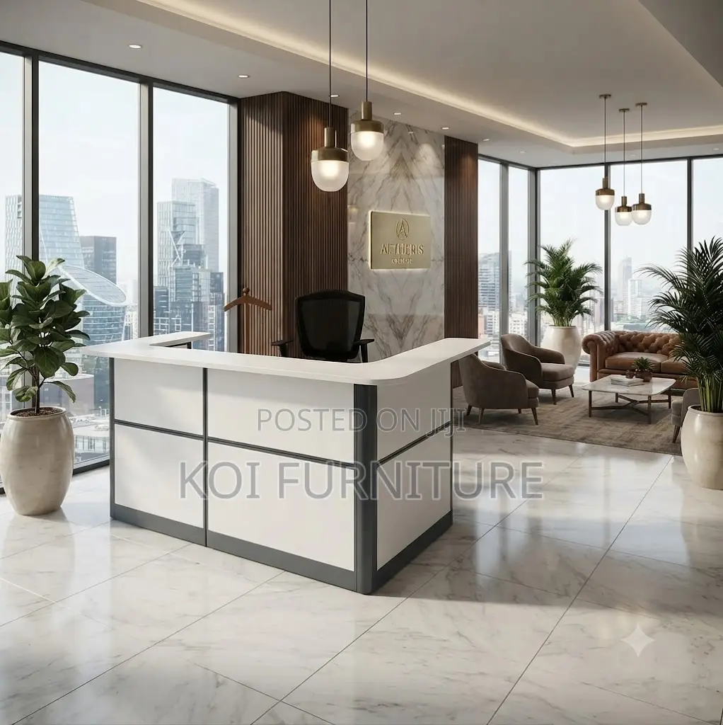 Reception Desk; 1.6 Meters Workspace Reception Desk