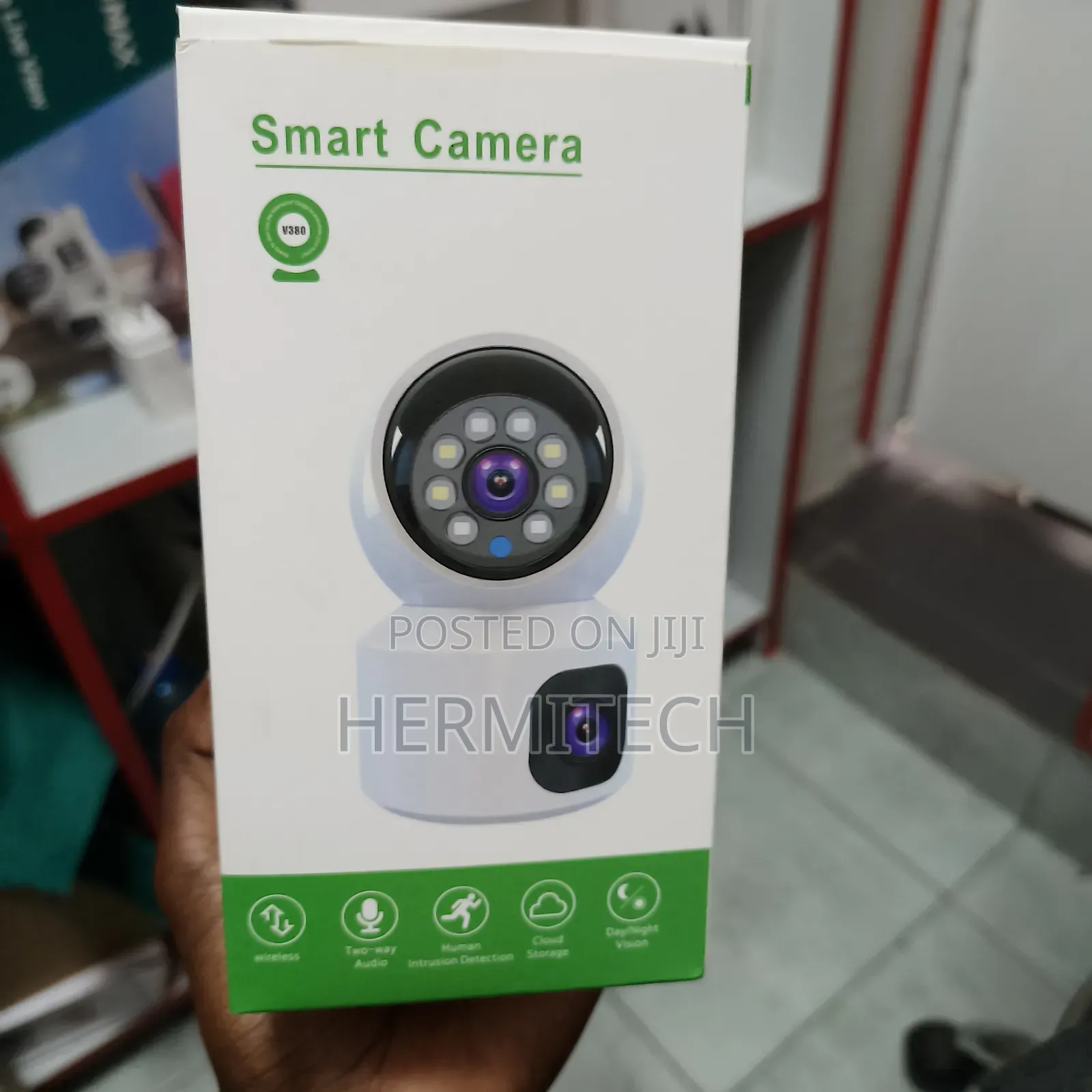 WiFi Smart Camera Wireless Connection, 2 Way Audio Talk, Night Vision,