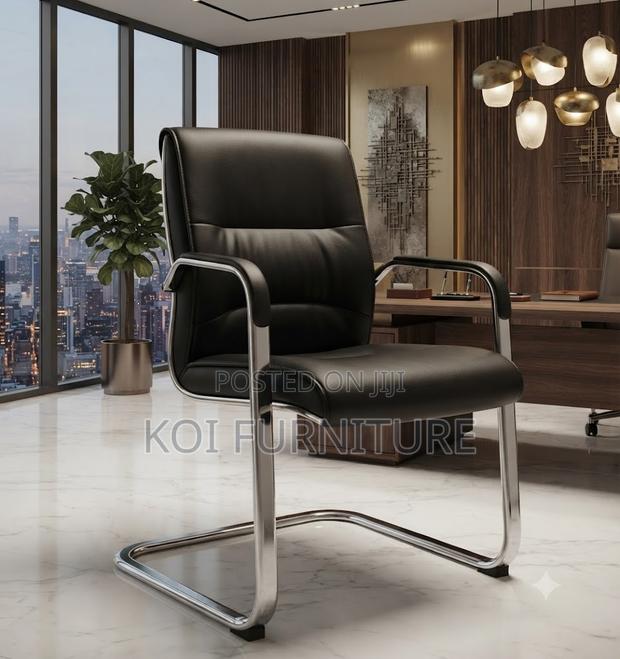 Office Chairs; Heavy Cushioned Visitors Office Chairs - thumbnail 2