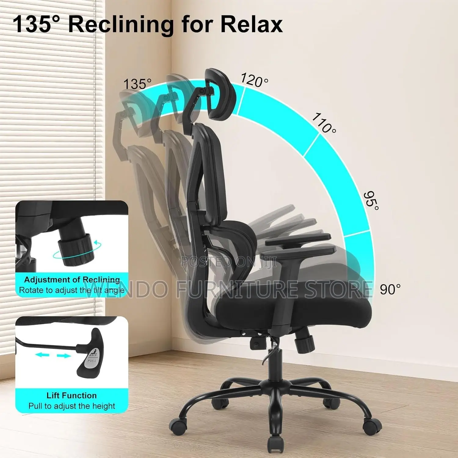 Office Chairs; Orthopedic Executive Office Chairs With Spine Support