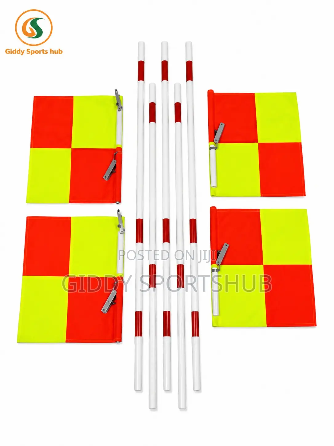 Football Assistant Referee Corner Flag Set With Poles
