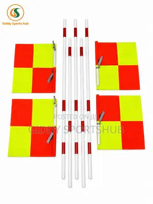 Football Assistant Referee Corner Flag Set With Poles