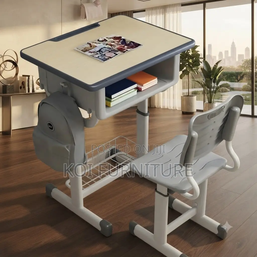 Home Desk; Schooling JHome Adjustable Desk Chair Set