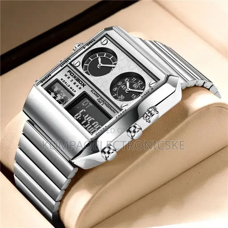 Foxbox Dual Time Gent's Executive Designer Fashion Watches