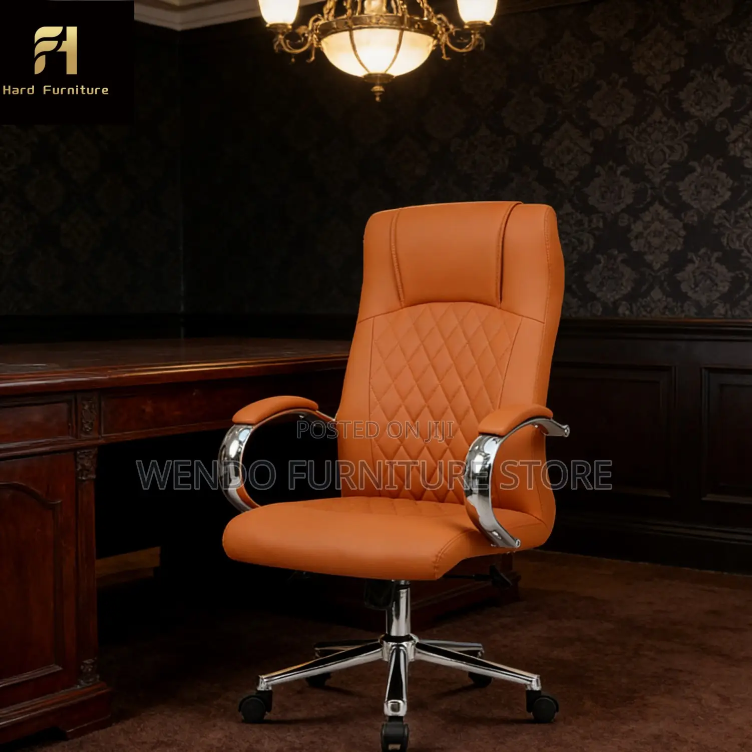 Office Chairs; Executive High Backrest Leather Touch Office Chairs