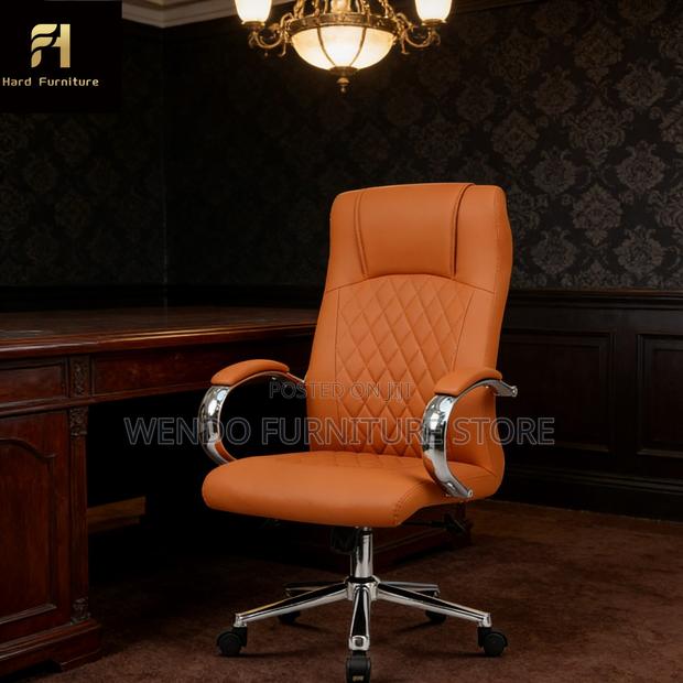 Office Chairs; Executive High Backrest Leather Touch Office Chairs - thumbnail 14