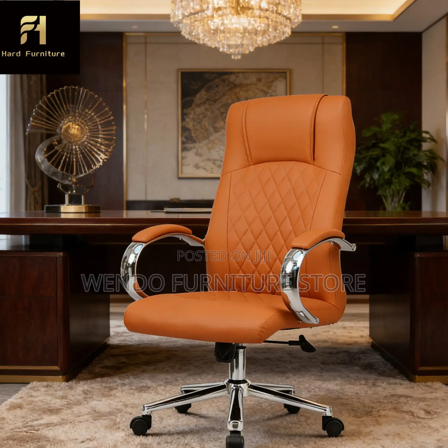 Office Chairs; Executive High Backrest Leather Touch Office Chairs