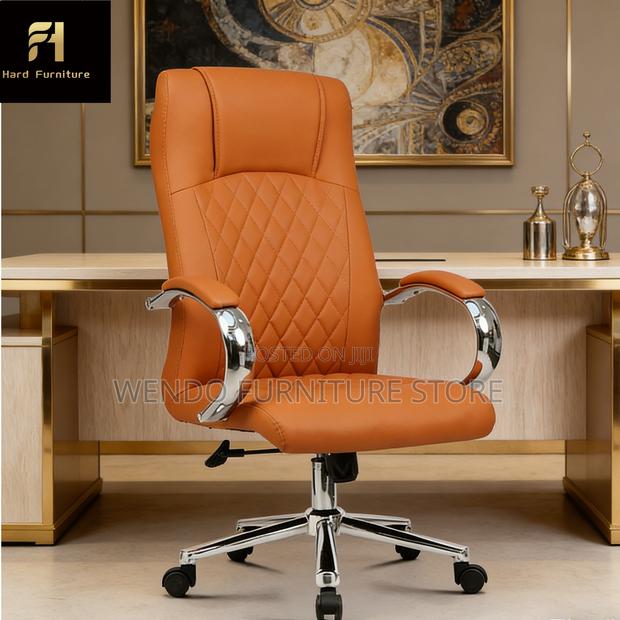 Office Chairs; Executive High Backrest Leather Touch Office Chairs - thumbnail 16