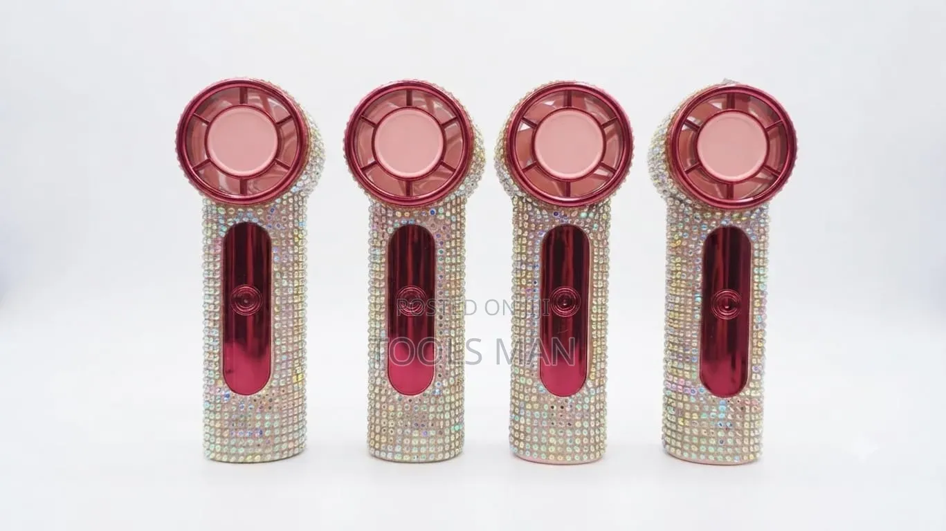 Luxury Bling Crystal Handheld Fan - Portable Lash Travel Fan.