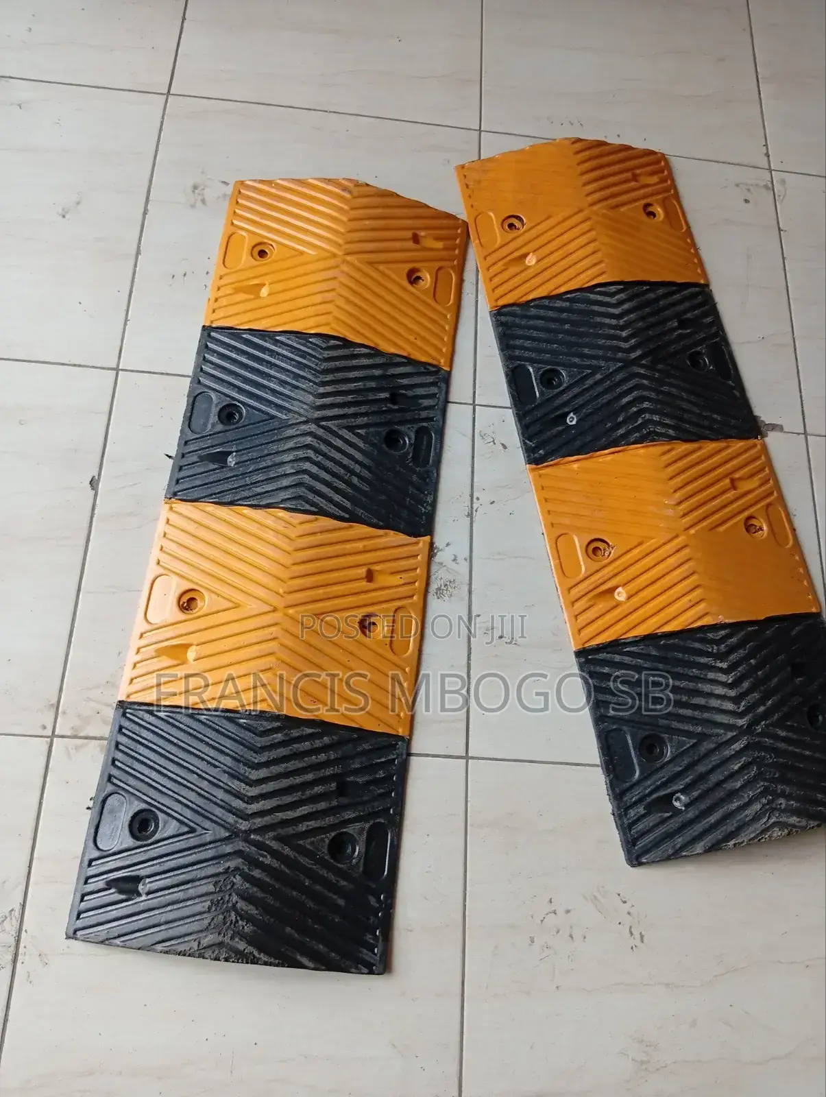 Modular Rubber Speed Bumps 50mm Thickness