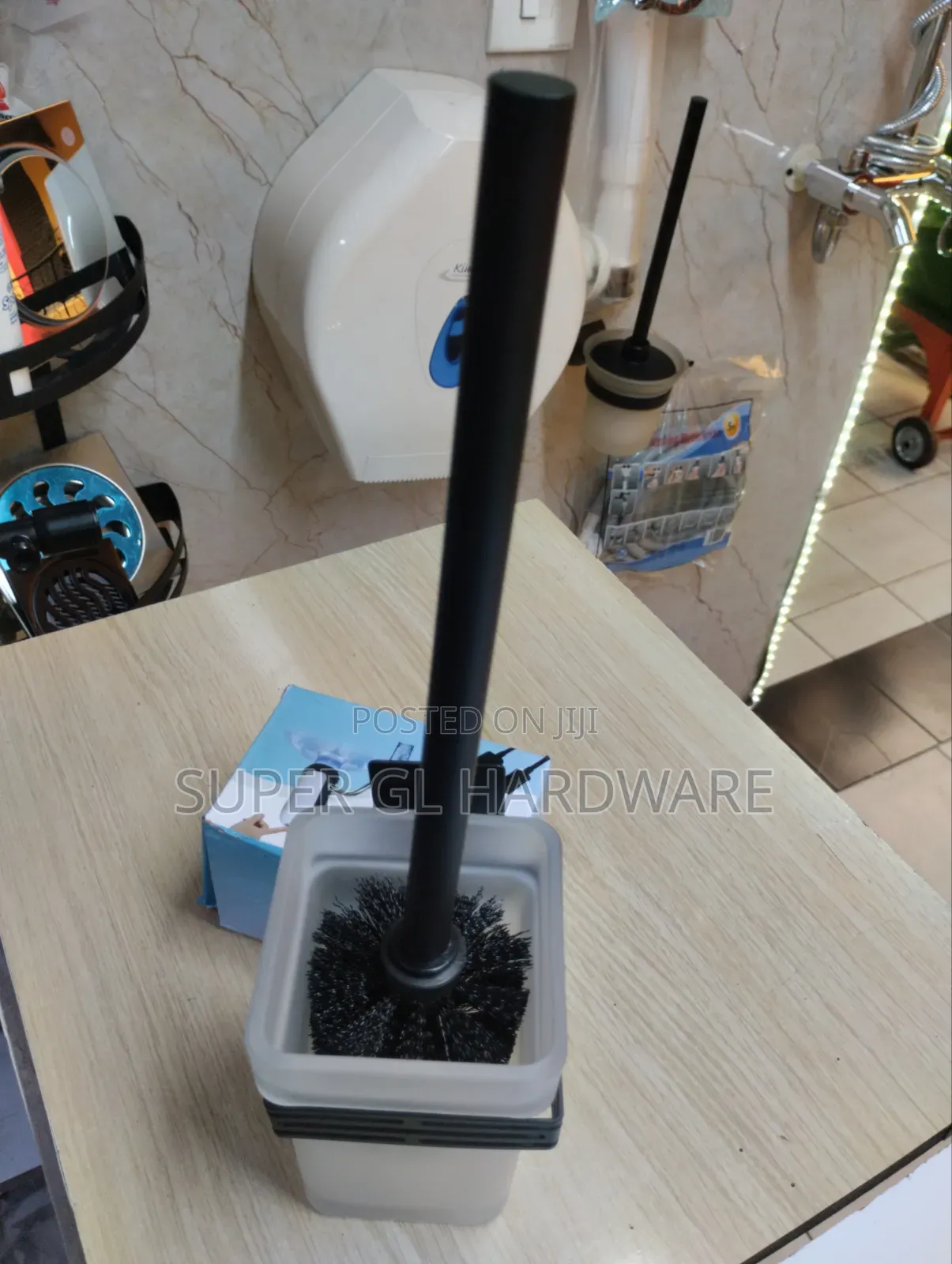 Black Square Toilet Brush