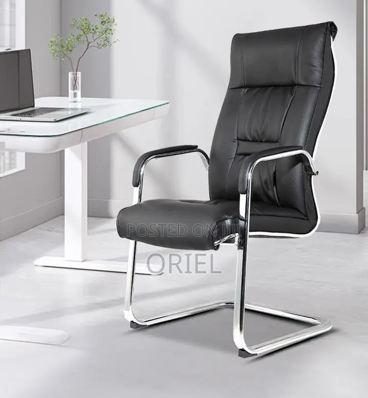 Office Visitor Chair : PU Leather Conference Chair