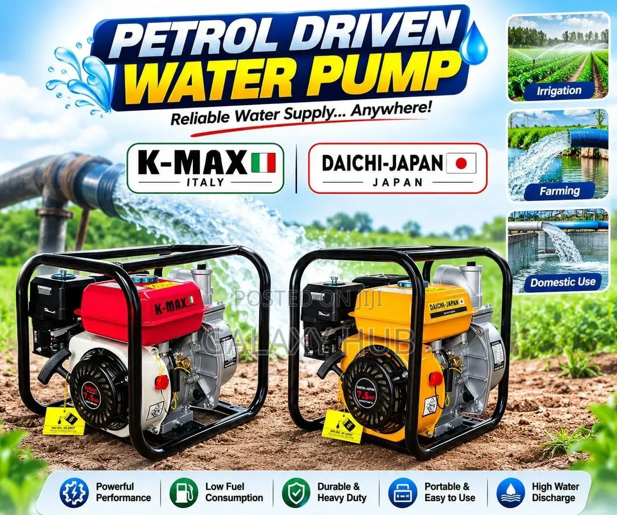 Premier Petrol Driven Water Pump 2"