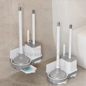 3 in 1 Toilet Brush Plunger Set