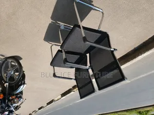 Black Mesh Visitors Office Chair With Armrest