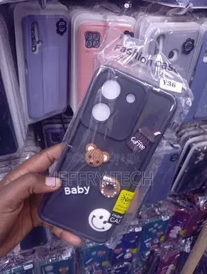 3D Cute Coffee and Teddy Bear Soft Silicone Phone Case,
