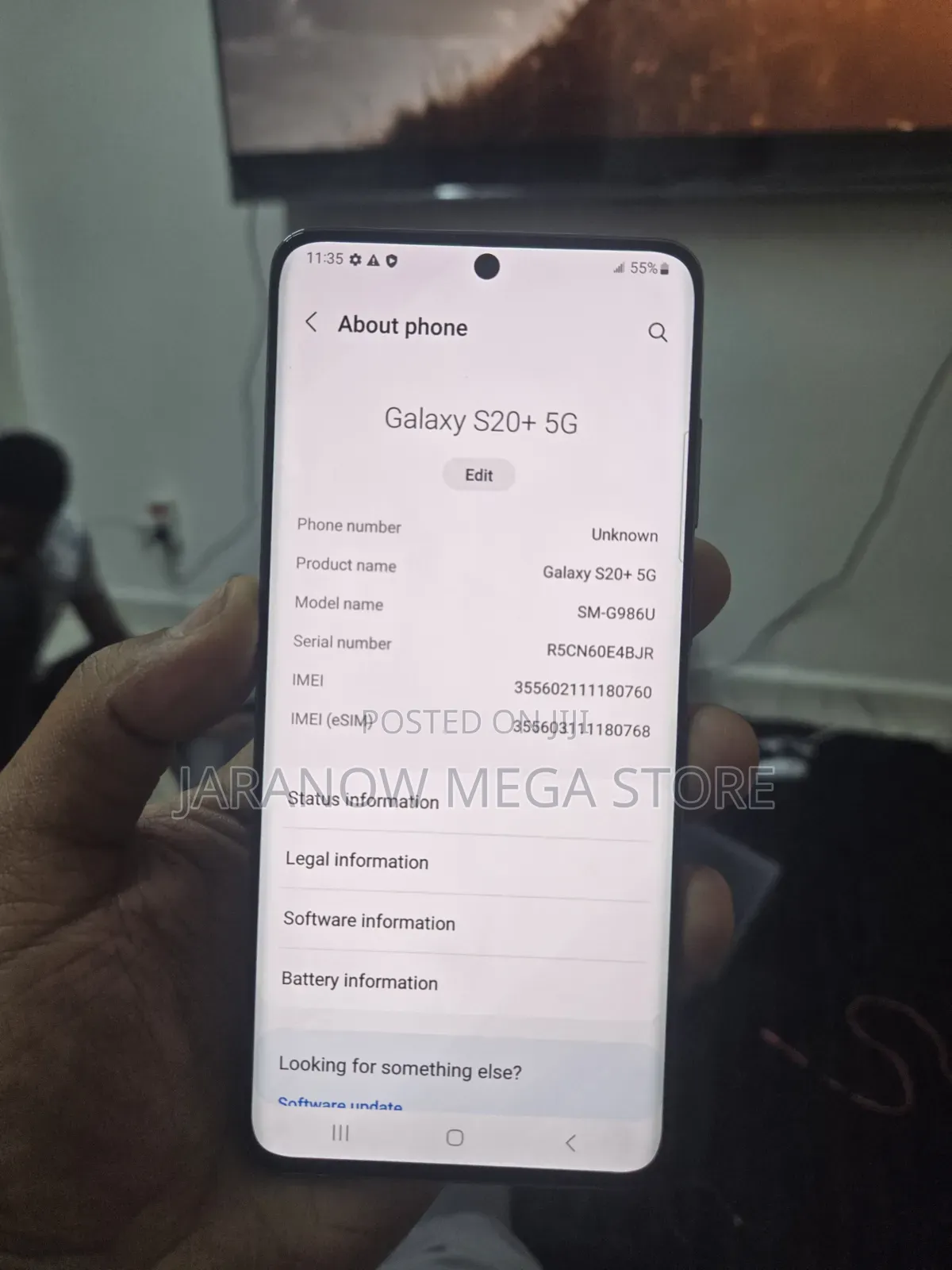 Samsung Galaxy S20+ 128 GB Blue
