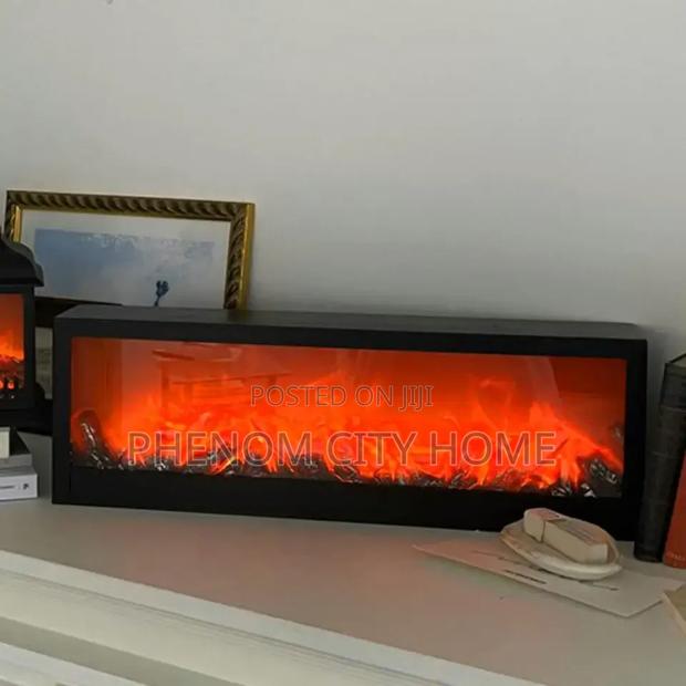 Flame Rectangular Artificial Fireplace