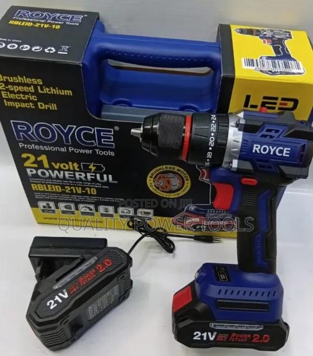 Royce Professional Power Tools 21V Cordless Brushless Impact Drill