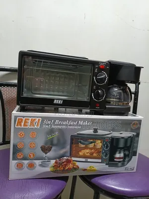 Breakfast Maker REKI Compact 3-in-1 Toaster Oven and Coffee Maker