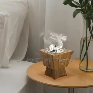 Porodo Classic Wooden Portable Incense Burner for Home, Office, Car