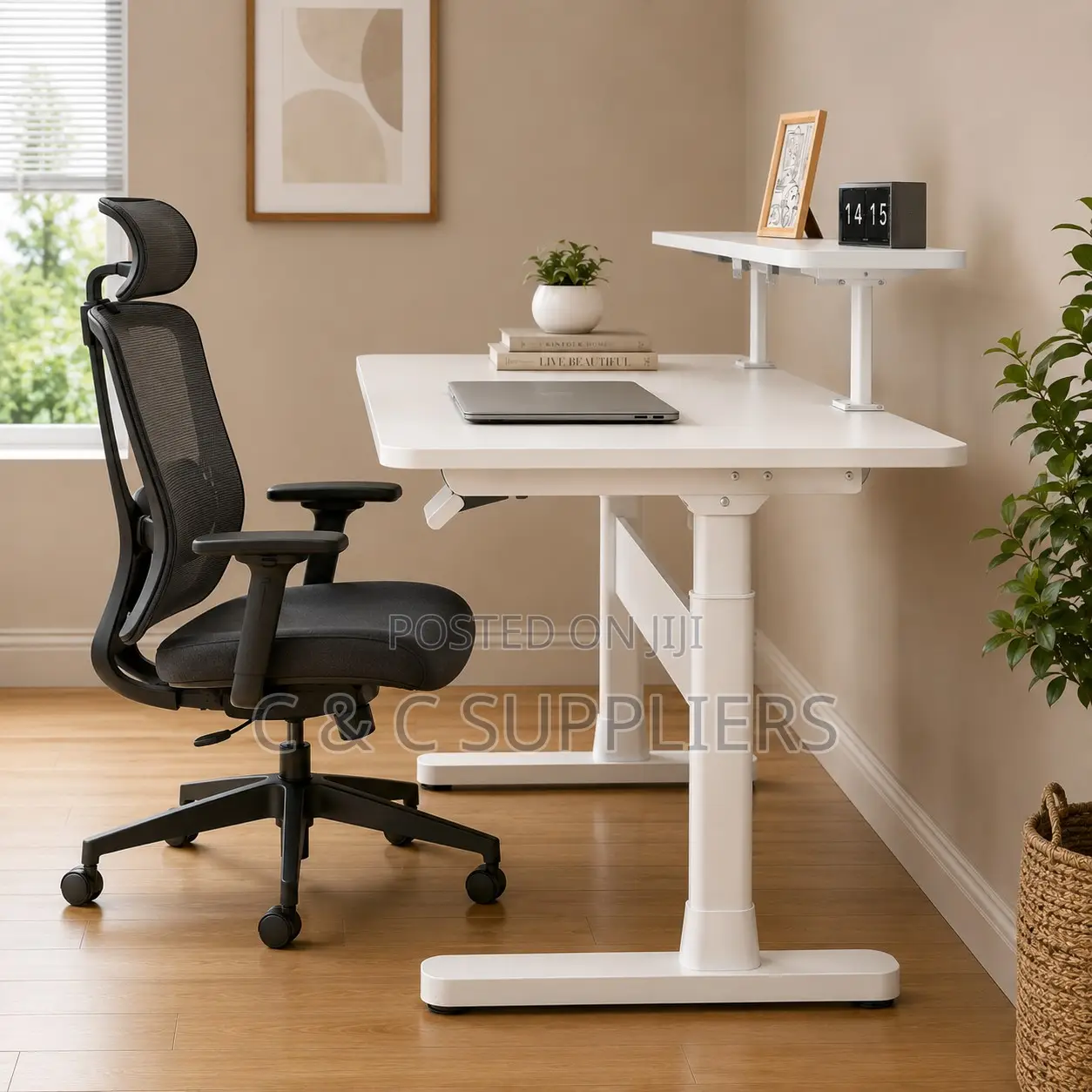 Modern Manual Adjustable Sit Stand Desk